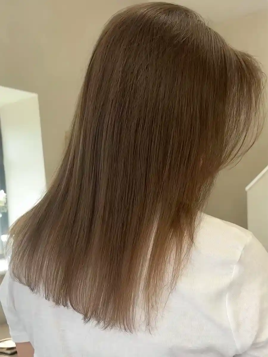 Before: Fine hair lacking volume