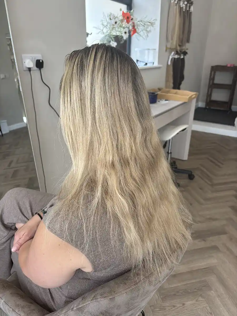 Before: Hair lacking volume