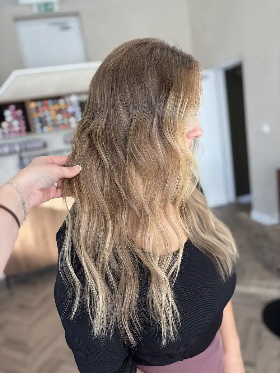 After: Dramatic length and volume transformation