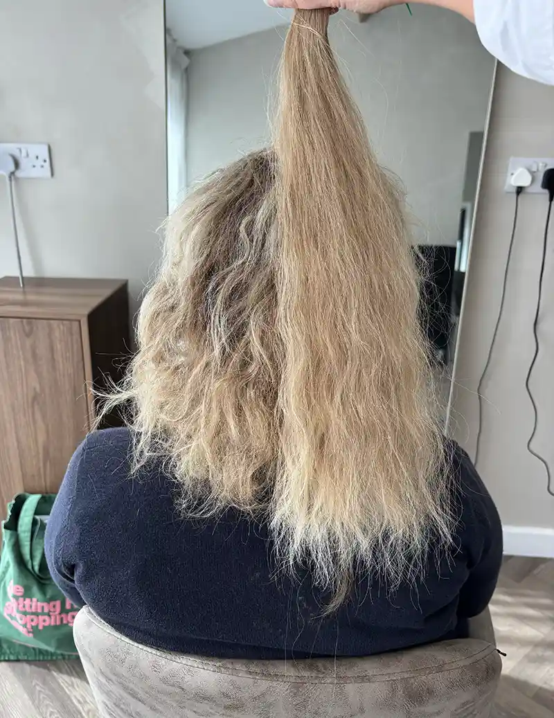 Curly hair extensions perfectly matched for Middlesbrough clients