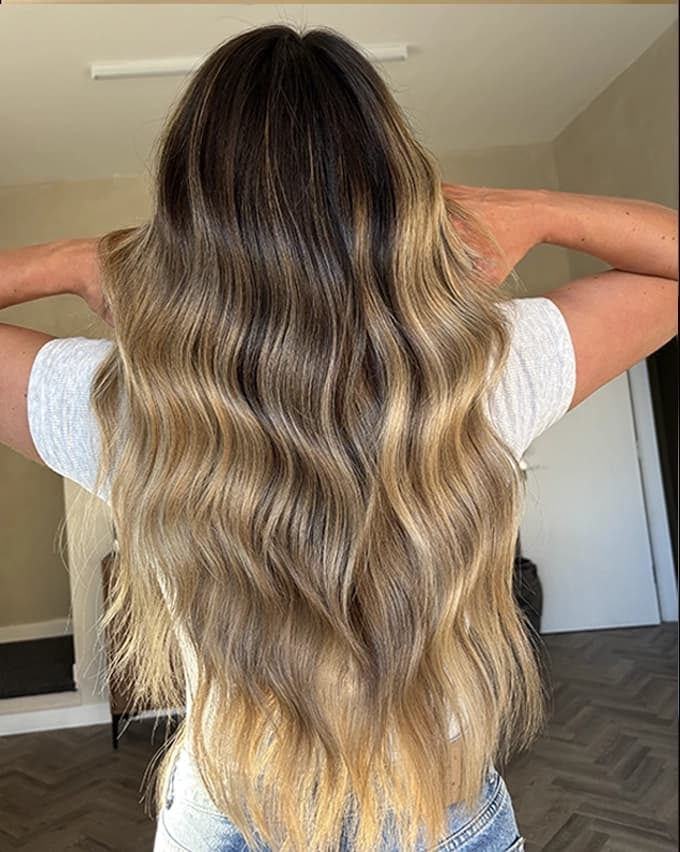 Hair extensions Darlington - keratin bond transformation for fine hair