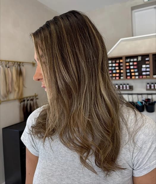 Before micro ring hair extensions - natural hair
